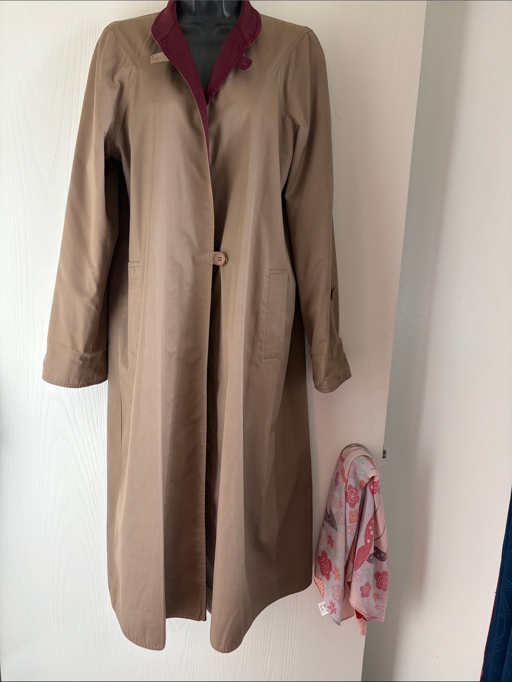 Fox Run Vintage Reversible Trench Coat by Gail Gould